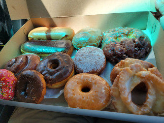 Airport Donut and Sandwich