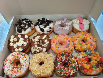 Pink Donut & Coffee