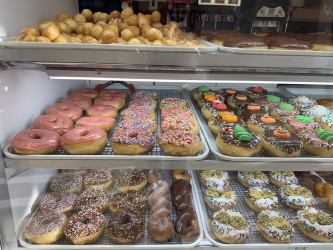 Tasty cream donut